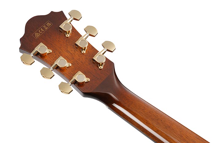 Back of the AE340FMH-MHS's headstock