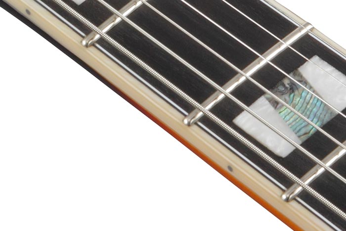 Medium frets with Artstar fret edge treatment