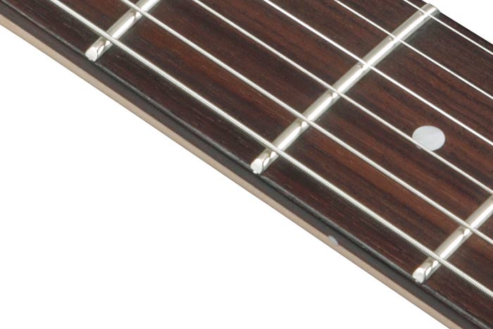 Medium frets with Prestige fret edge treatment