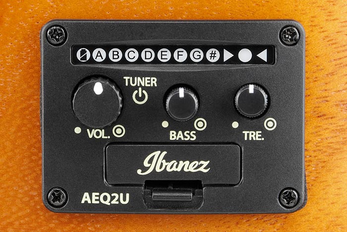 Ibanez AEQ2U前级带板载调音表