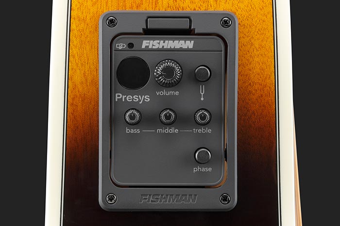 Fishman&reg; Presys&trade; preamp w/Onboard tuner