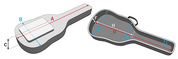 Illustration of bag size