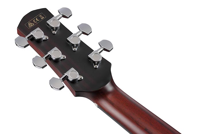 Back of the AAD400CE-LGS's headstock