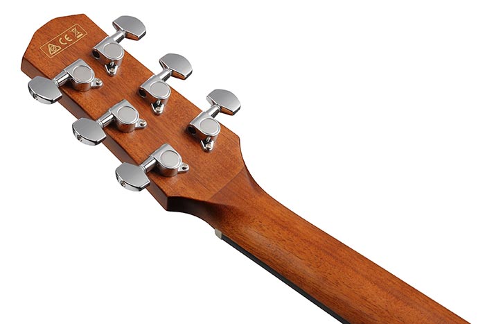 Back of the AAD50CE-LG's headstock