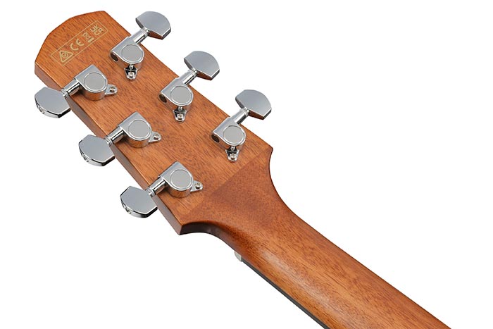 Back of the AAD51CE-SB's headstock