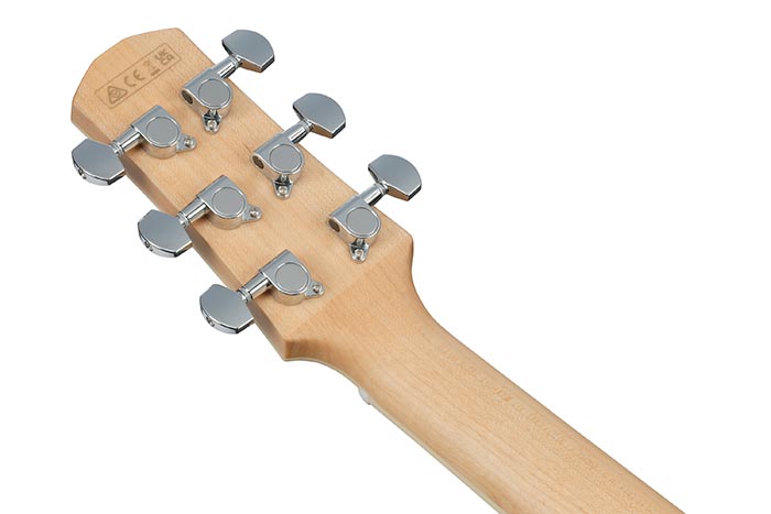 Back of the AAM370E-OAW's headstock