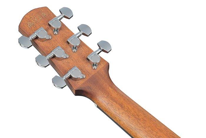 Back of the AAM380CE-NT's headstock