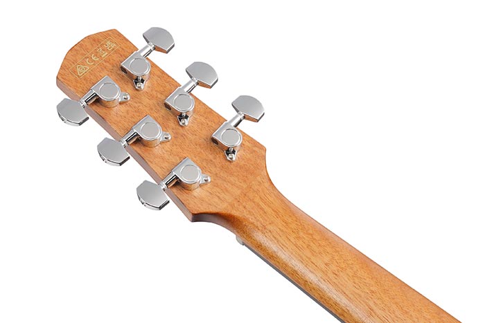 Back of the AAM50CE-OPN's headstock