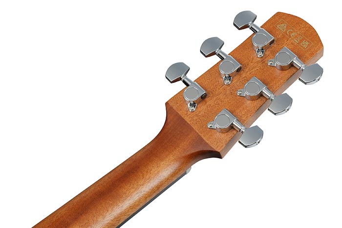 Back of the AAM50LCE-OLB's headstock