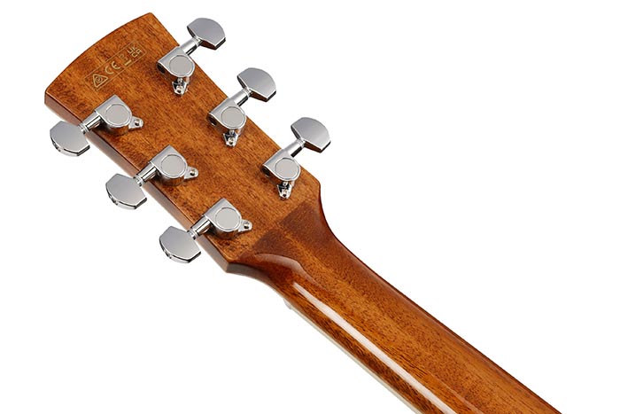 Back of the AC390CE-NT's headstock