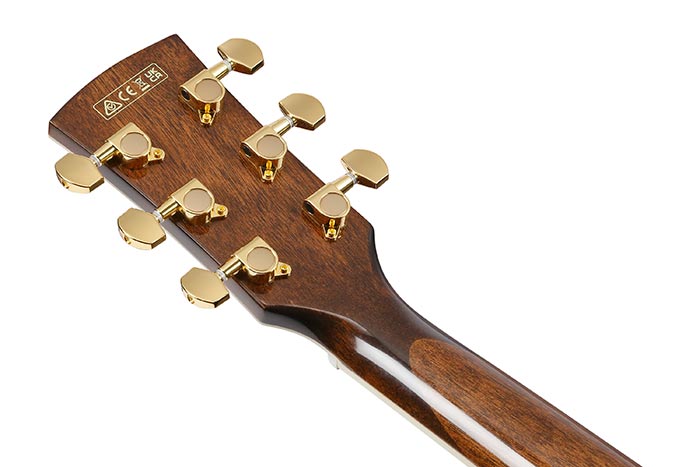 Back of the AC391CE-BKH's headstock