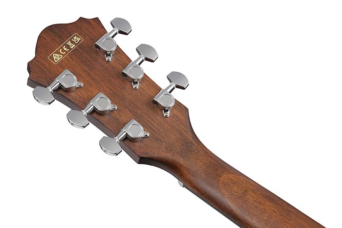Back of the AE140-WKH's headstock