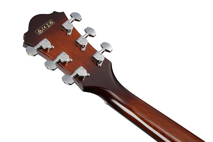 Back of the AE160-VMS's headstock