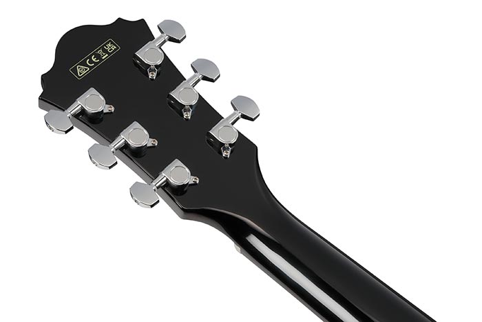 Back of the AE170-TBK's headstock