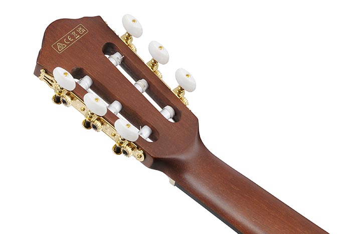 Back of the AEG50N-BKH's headstock