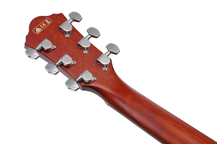 Back of the AEG50-DHH's headstock