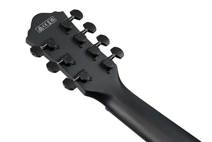 Back of the AEG721-BOT's headstock