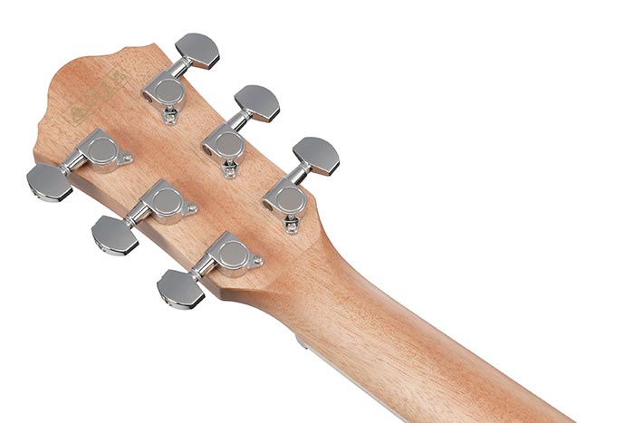 Back of the AEG7MH-OPN's headstock