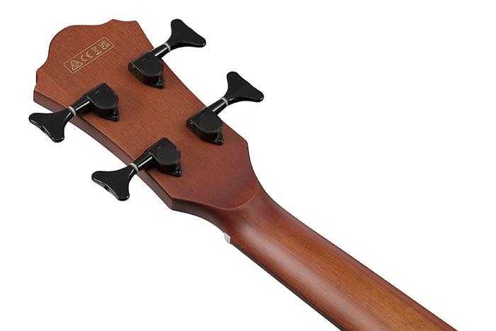 Back of the AEGB30E-NTG's headstock