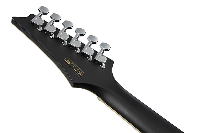 Back of the ALT30-BKM's headstock