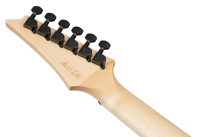 Back of the ALT50FA-BDB's headstock