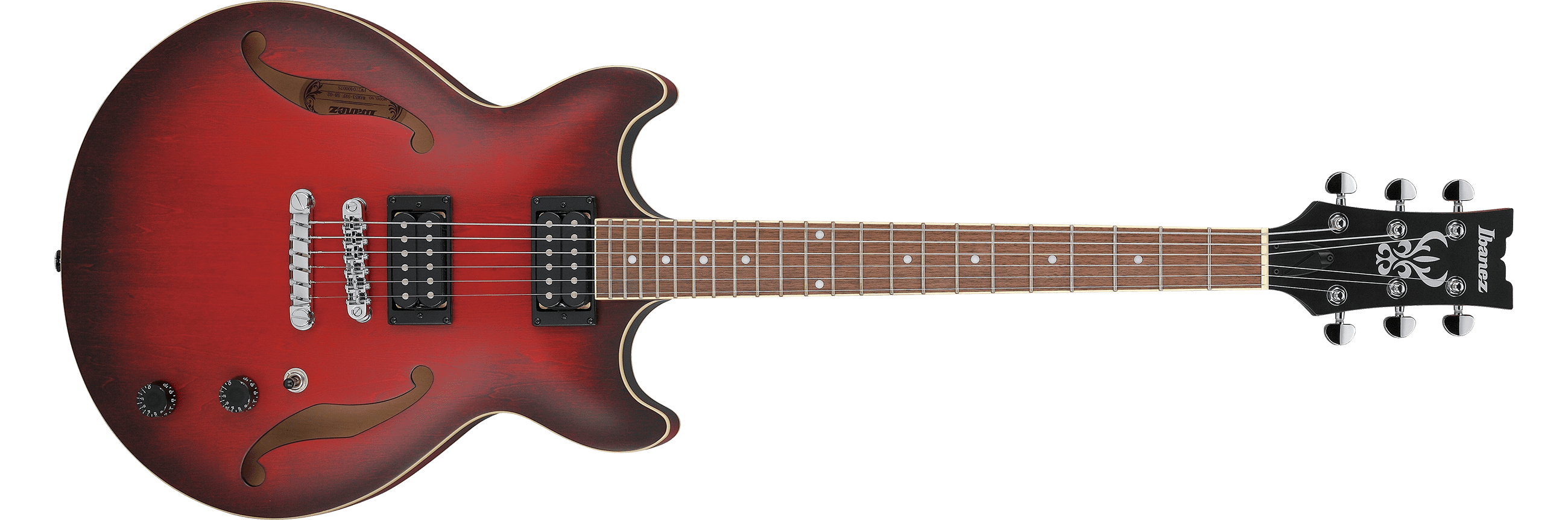 Ibanez Ibanez AM53-SRF Sunburst Red Flat guitare électrique 