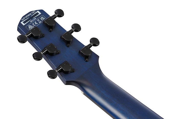 Back of the AUP10FMNE-TBO's headstock