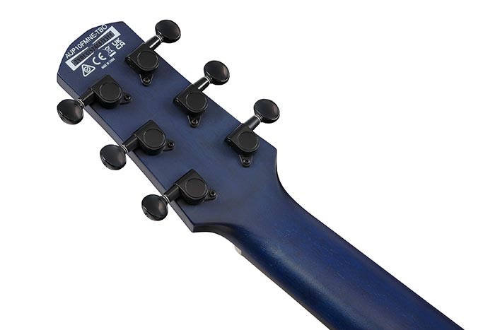 Back of the AUP10FMNE-TBO's headstock
