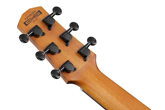 Back of the AUP10N-OPN's headstock