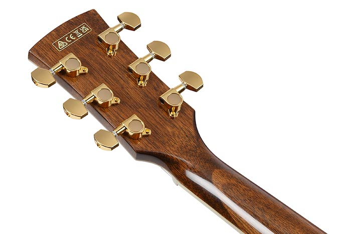 Back of the AW391CE-BKH's headstock