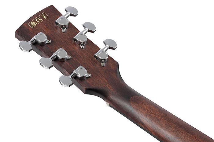 Back of the AW54CE-OPN's headstock