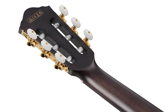 Back of the FRH20FMN-DGL's headstock