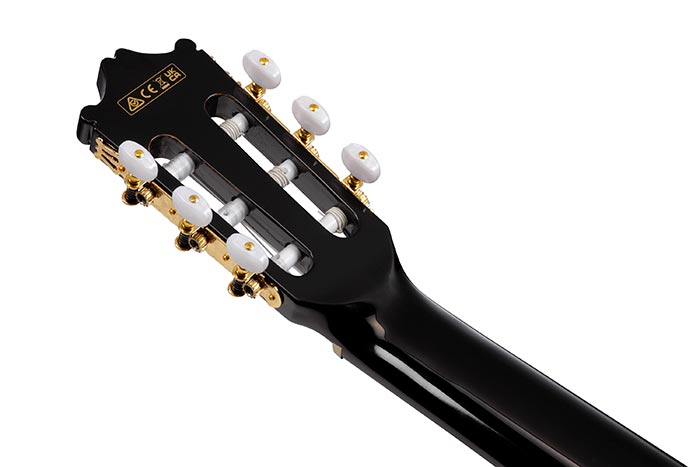 Back of the GA11CE-BK's headstock