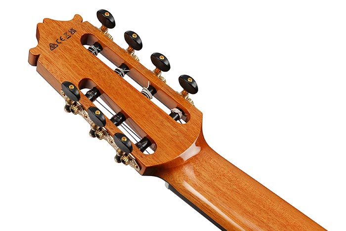 Back of the GA3007CE-NT's headstock
