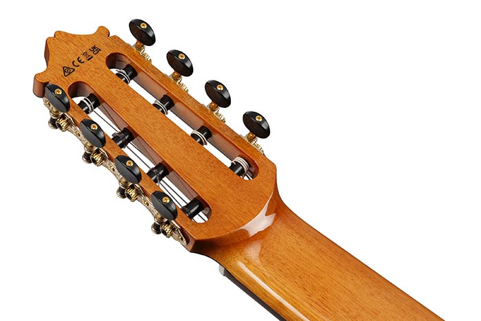 Back of the GA3008CE-NT's headstock