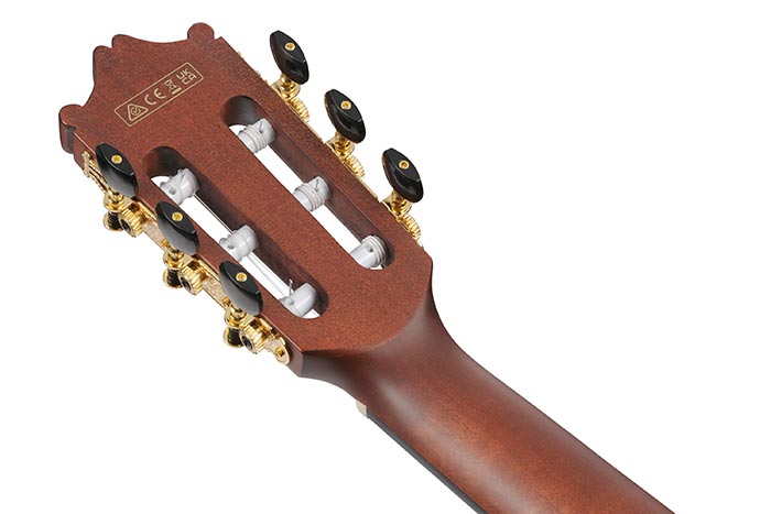 Back of the GA35TCE-VLS's headstock