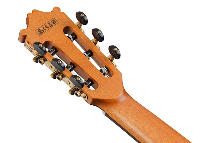 Back of the GA360TCE-NT's headstock