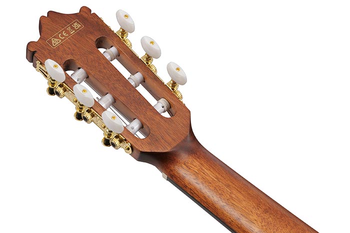 Back of the GA5MHTCE-OPN's headstock