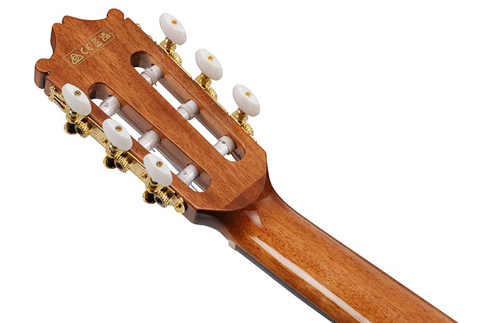 Back of the GA5TCE-AM's headstock