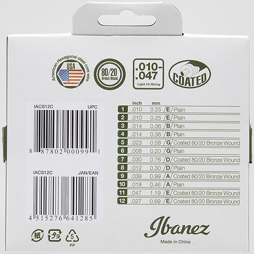 Back of the package of the IACS12C (Coated)