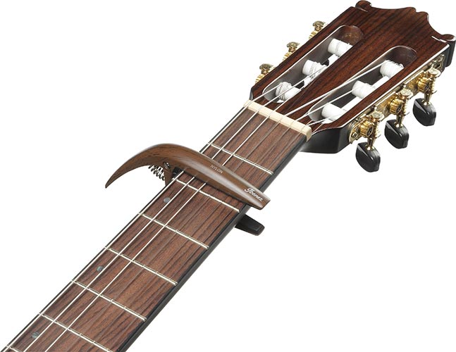 ICGC10W(Nylon side) mounted on the guitar