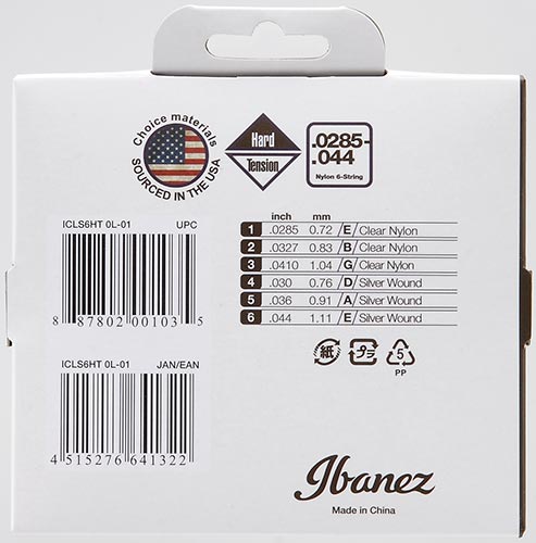 Back of the package of the ICLS6HT