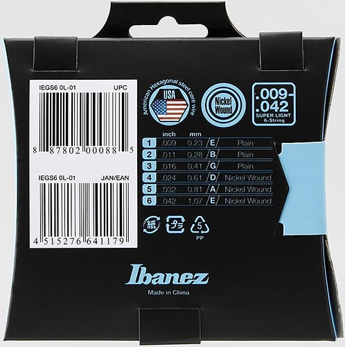 Back of the package of the IEGS6