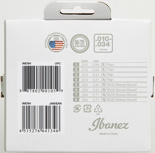 Back of the package of the IMDS4