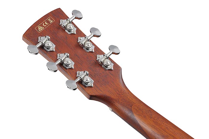 Back of the PC12MHLCE-OPN's headstock