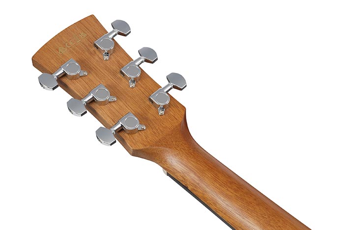 Back of the PC50WSCE-OPB's headstock
