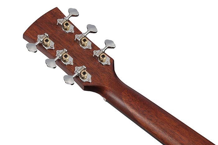 Back of the PF14JR-OPN's headstock