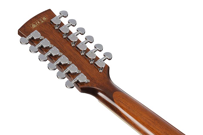 Back of the PF1512ECE-NT's headstock