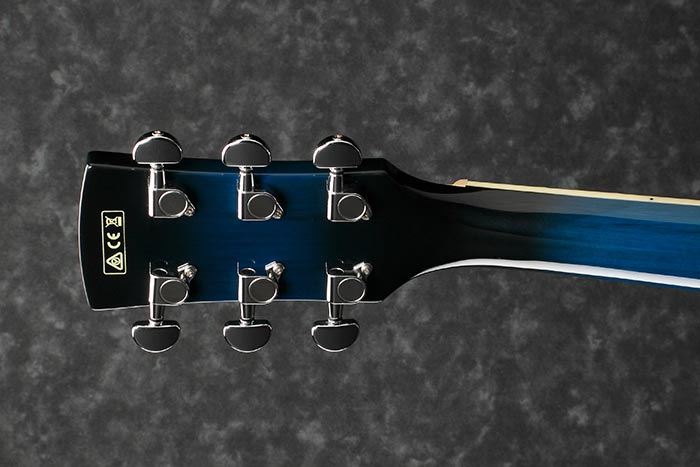 Back of the PF15ECE-TBS's headstock