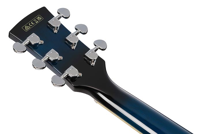 Back of the PF15ECE-TBS's headstock